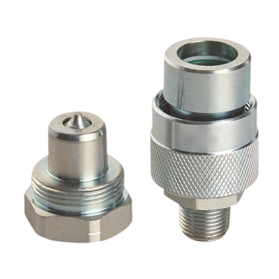 yotijay Hydraulic Quick Coupler Set Easy Installation Quick Connect Directly Replace Pointed Head 0.38 in