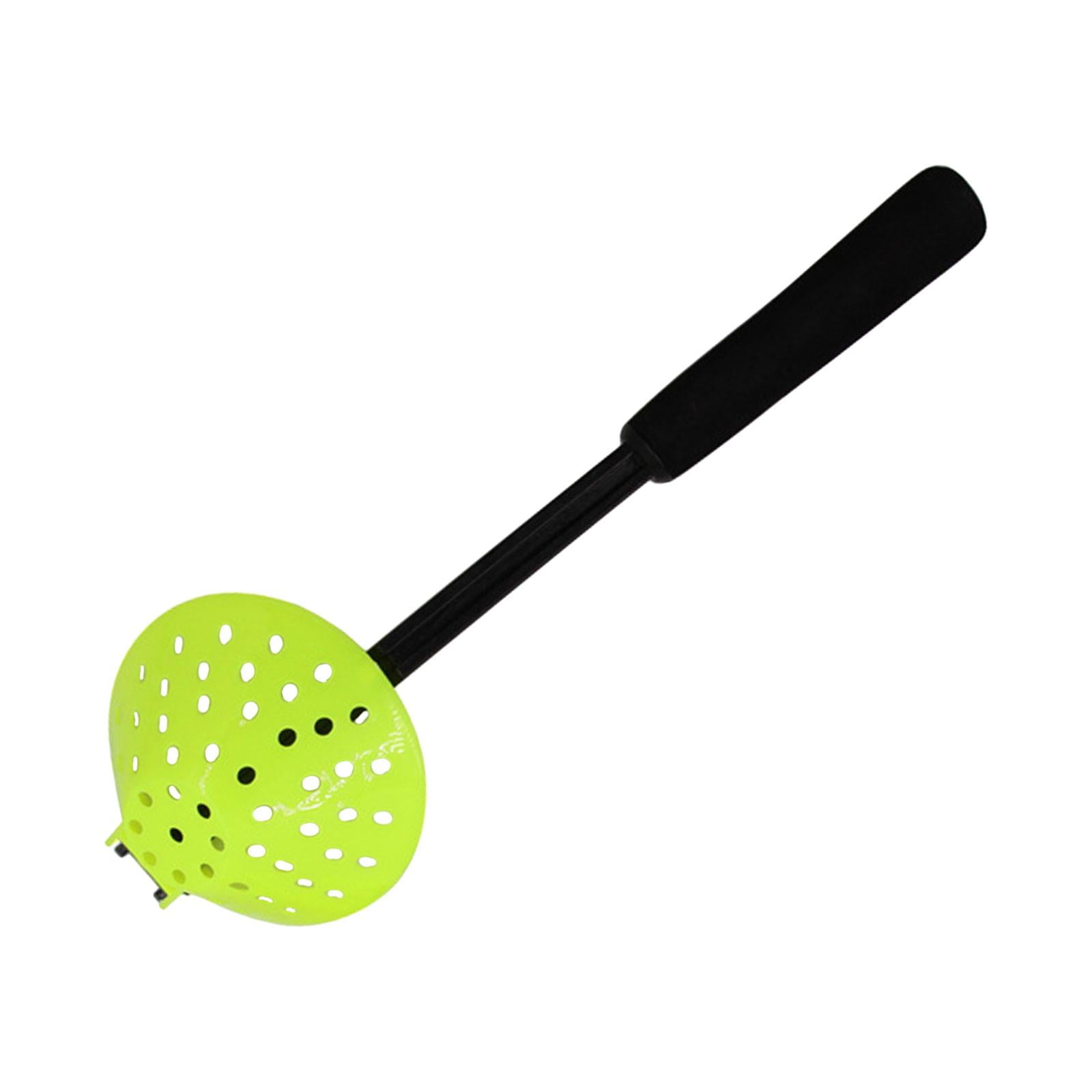 yotijay Ice Fishing Skimmer Adjustable Removing Ice Slag Skimmer with Long Handle Large