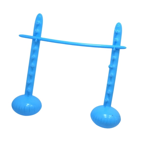 yotijay Inflatable High Jump Pole Carnival Games for Vacations Indoor Outdoor Picnic Blue