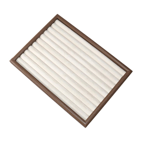 yotijay Jewelry Display Tray Brooche Handicraft Classification for Store Drawer Home White