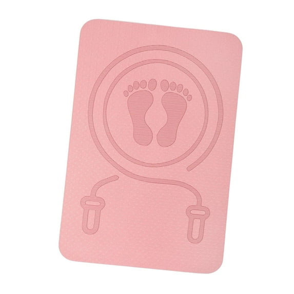 yotijay Jump Rope Mat Extra Thick Shockproof Non Slip Sound Insulation Skipping Mat Jump Pink