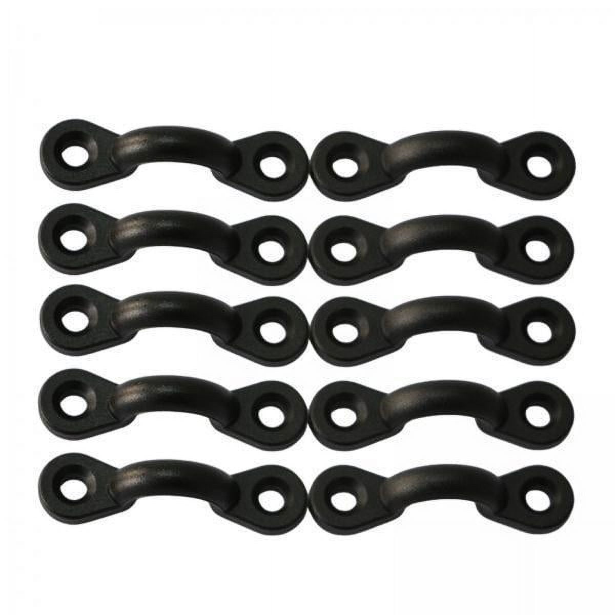 BuxiuGK 20 Pezzi Kayak Deck Loops in Acciaio Inossidabile 304 con 40 Vite, Occhiello Pad per Kayak Canoa Rigging Forniture Marine Hardware Barca M5 x 10 M4 x 10