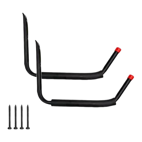yotijay Kayak Storage Rack Wall Mount Hanger Rack Portable Multipurpose Utility Canoe Hanger Garage Kayak Storage Hook for Surfboard Red