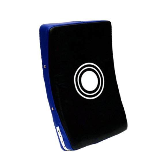 yotijay Kick Pad Foot Target Sparring Pad Training Hand Pad PU Leather Punch Bag Boxing Black Blue