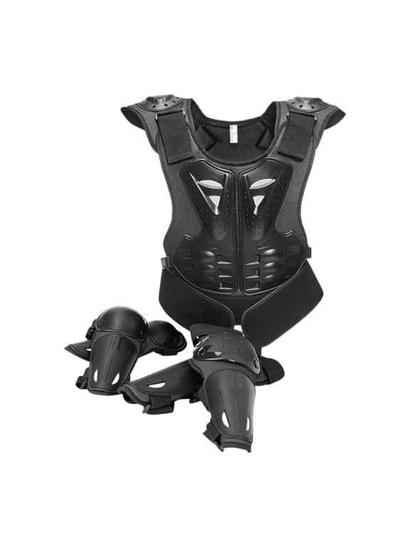 Kids Motorcycle Armor Suit Knee Eblow Pads Chest Spine Back Protector Child Bike S