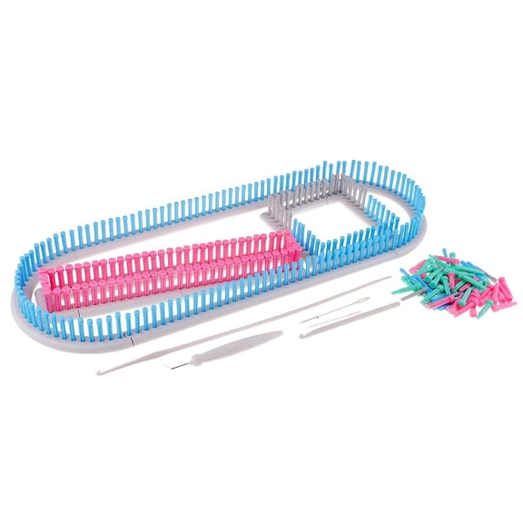 yotijay Knitting Loom Set Long Knitting Board Weave Yarn Kit DIY Tool with Crochet Hooks