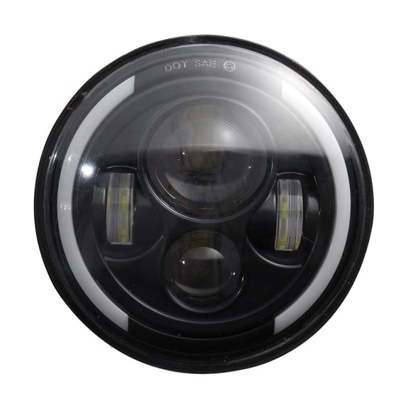 yotijay LED 7Inch Round Headlights Amber Turn Lights for Moon