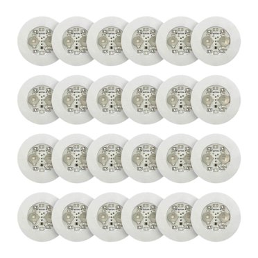 yotijay LED Coasters 7 Colors RGB LED Sticker Lights Christmas Pub Light up Coasters for 24Pcs