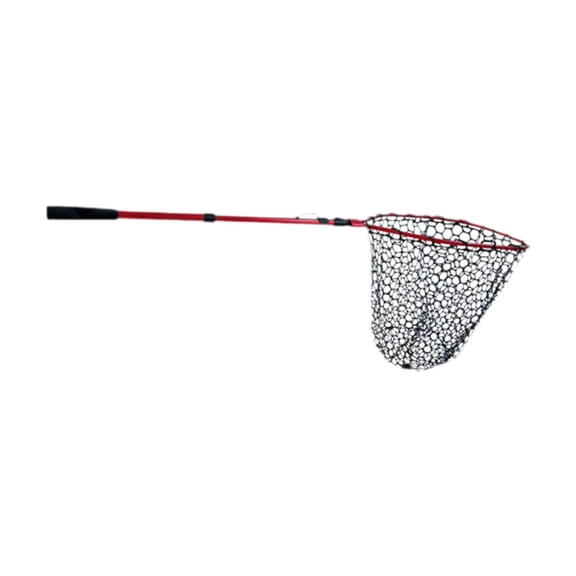 yotijay Landing Net, Release Net, Foldable, Extendable, Aluminum Alloy ing Red Black