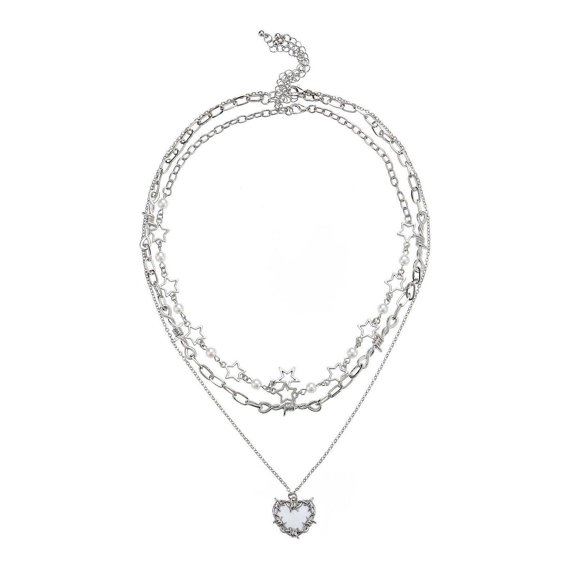 yotijay Layered Necklace Adjustable for Women Anniversary Gift Trendy Chain Necklace