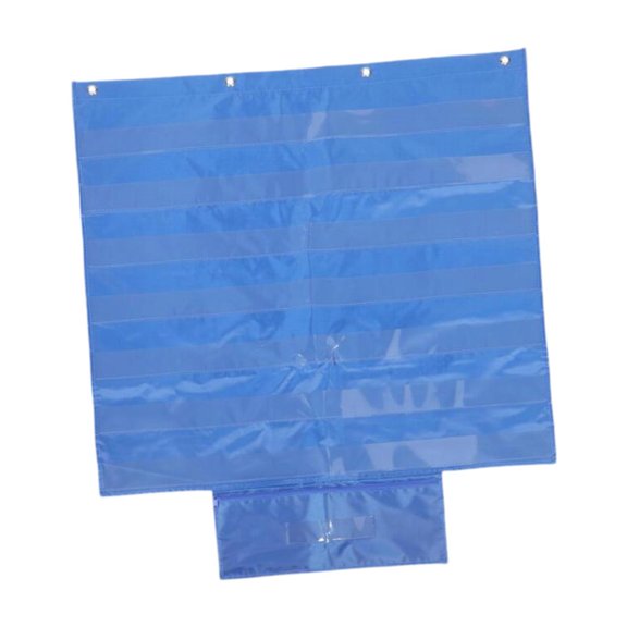 yotijay Learning Pocket Chart with Transparent Pockets, Sentence Strips Holder with Card