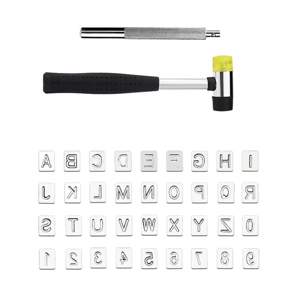 yotijay Leather Stamping Kit DIY Craft Supplies Clutch Leather Stamps for Leather Saddle A