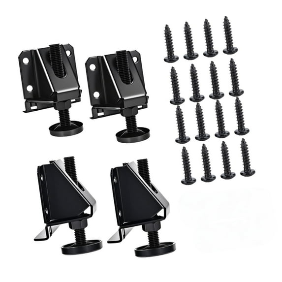 yotijay Leg Leveler Easy to Install Adjustable for Furniture Cabinets Shelving Units 4 Sets