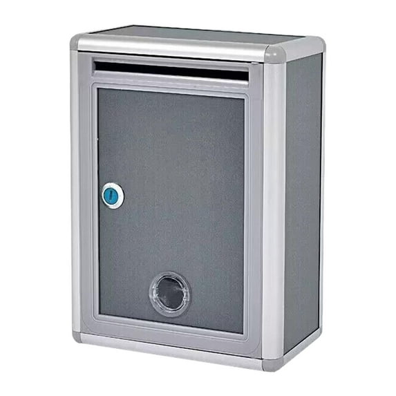 yotijay Locking Wall Mounted Mailbox Collection Box Postbox Weatherproof Outside A