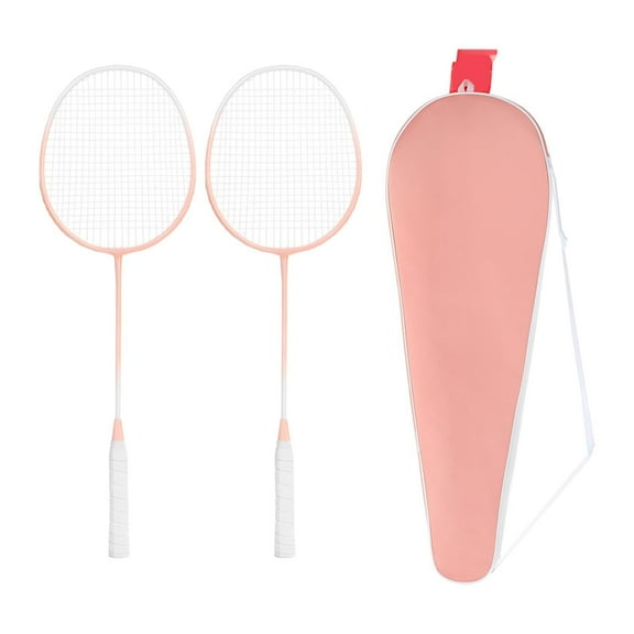 yotijay Luminous Badminton Rackets with Bag Game Beginner Competition Equipment