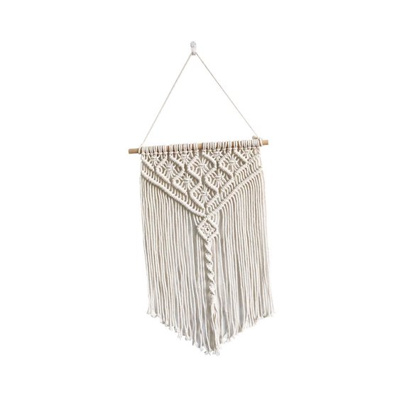 yotijay Macrame Wall Hanging Backdrop over Room Fringe Party Tassel Apartment A