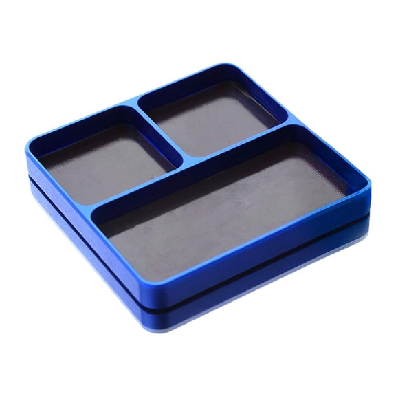 yotijay Magnetic Tool Holder Tray Alloy Parts Organizer for RC Model Car Accessories Blue