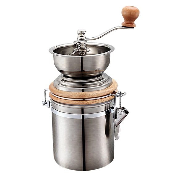 yotijay Manual Coffee Grinder with Adjustable Setting with Metal Burrs Hand Mill