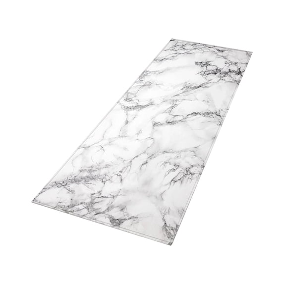 yotijay Marble Kitchen Mat Bathroom Floor Mat Carpet Area Rugs for Bathroom Living Room Gray