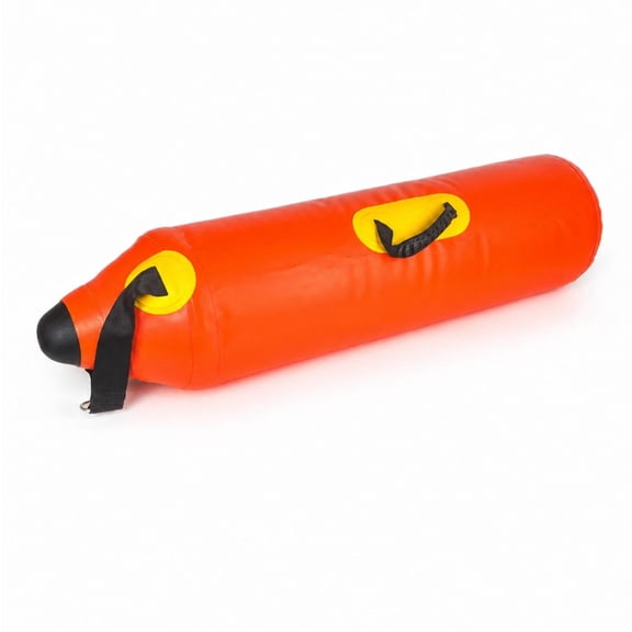 yotijay Marker Buoy Inflatable Buoyancy Aid Rugged PVC Hydrodynamic Torpedo Buoy Sturdy Handles Wear-resistant Structure Waterproof Air Valve Suitable for Outdoor Water Sports