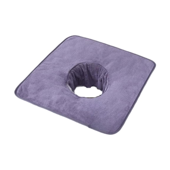 yotijay Massage Table Face Hole Towel Protector Comfortable Bed Cover Microfiber Massage Light Gray