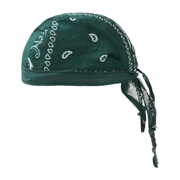 yotijay Men Skull Cap Adults Sweatband Bandana Headscarf for Climbing Riding Fishing Dark Green