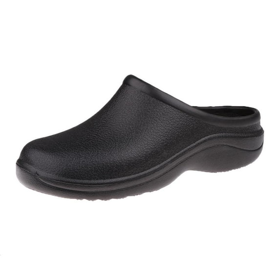 yotijay Men Women Cook Nurse Shoes Ultralite Clogs Strapless Black 37