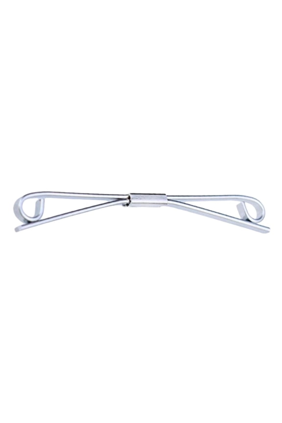 Mens Tie Collar Bar Formal Jewelry Accessory Lapel Stick Metal Collar Holder Silver