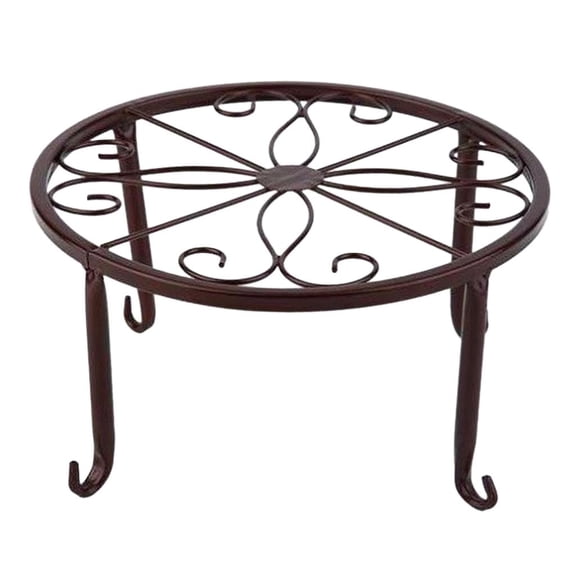 yotijay Metal Plants Stand Flowerpot Holder Iron Art Pot Vase Holder Shelf Bronze