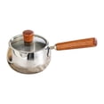 thumbnail image 1 of yotijay Milk Pan Cooking Boiling Pot Noodles Pasta Universal Long Handle Multifunctional with lid, 1 of 9