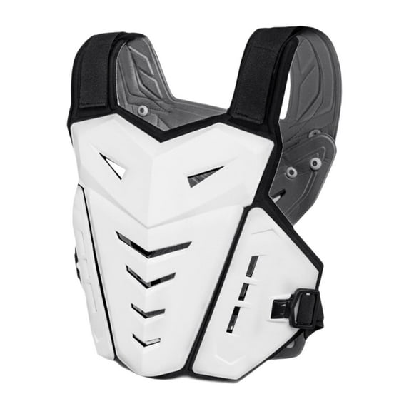 yotijay Motorcycle Body Vest Chest Protector Practical Wear-resistant Comfortable White