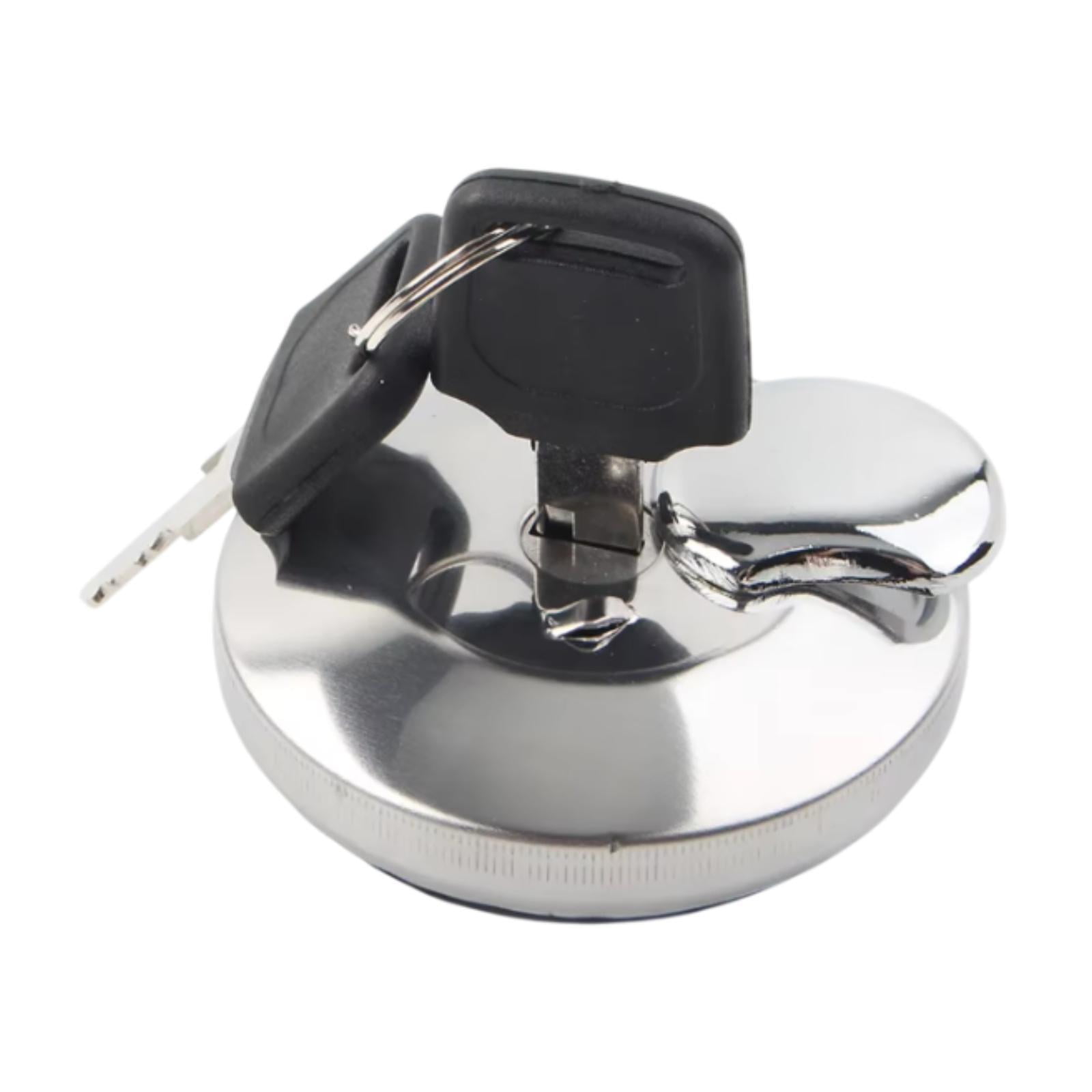 yotijay Motorcycle Gas Cap Cover Practical Multipurpose with 2 Keys Stable Tank Lock