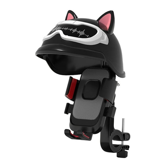 yotijay Motorcycle Phone Holder Bike Phone Cradle 360 Rotatable Mechanical Locking Shock D