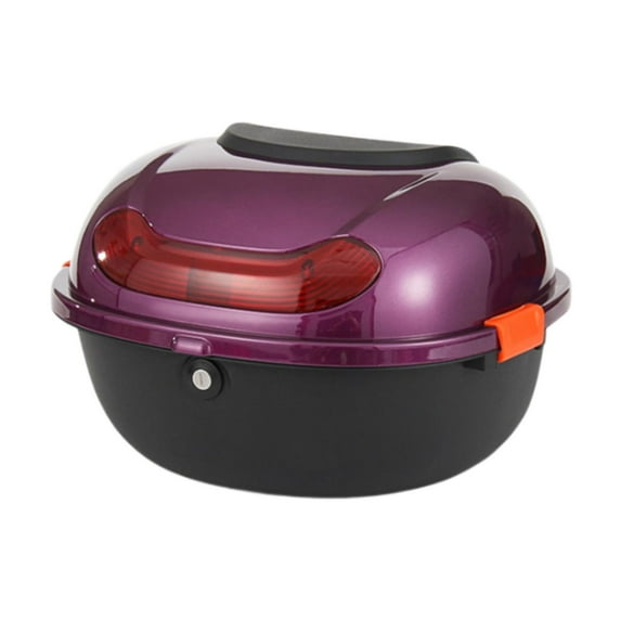 yotijay Motorcycle Tail Box Easy Transport and Secure Storage Motorbike Luggage Case Bright