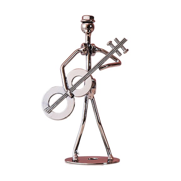 yotijay Musical Man Statue Desk Decoration Home Decor Musician Player Sculpture for Home guitar