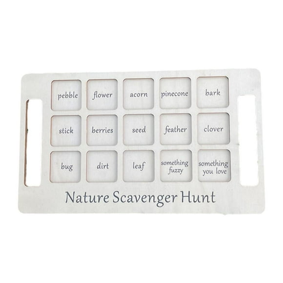 yotijay Nature Scavenger Hunting Board Scavenger Games Interactive Toy Montessori for