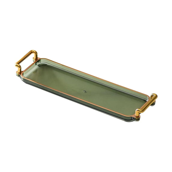 yotijay Nordic Serving Tray Decorative Tray with Handles Dessert Tray Multifunction Food Green