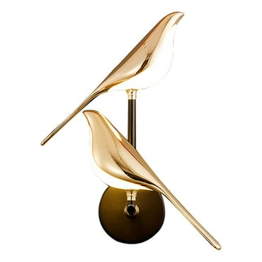 yotijay Nordic Wall Lamp Light Fixture Vivid Bird Wall Sconce Decoration LED Wall Lighting Fits for Bedside Living Room Indoor 28x12x38cm