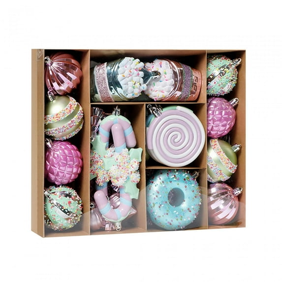 yotijay -Ornament Set, Christmas Tree Decor, Christmas Tree Hanging Ornaments, Pendants, 48pcs