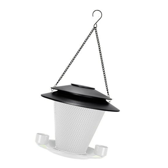 yotijay Outside Hanging Solar Bird Feeder Creative Solar Light for Yard