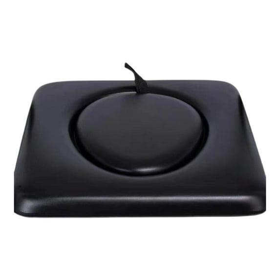 yotijay PU Commode Seat Cushion for Bedside Commode Chairs Black for Adults Disabled Round Hole Seat Pad