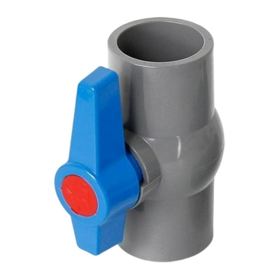 yotijay PVC Ball Valve Versatile with T Handle for Commercial Plumbing Swimming Pool 50mm Gray