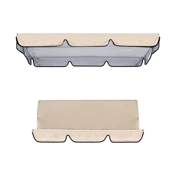 yotijay Patio Swing Canopy, Garden Rocking Chair Cover, Rainproof, , Rocking Chair Covers for Rocking Furniture, Yard, Outdoor , Beige