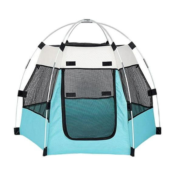 yotijay Pet Tent Cat Mesh Kennel Oxford Cloth Detachable for Camping Indoor Outdoor