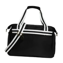 yotijay Pickleball Racket Bag Handbag Zipper Closure Lightweight for Women Men Practical Black