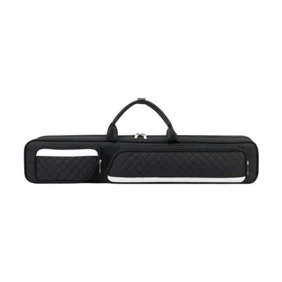 yotijay Pool Cue Bag Pool Stick Bag 1/2 Split Cue Case Anti Scratch Organizer with Multi Black