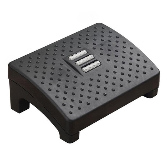 yotijay Portable Foot Rest at Work Office Stool Massage for Under Desk Black