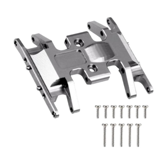yotijay RC Car Motor Base Mount Smart Car Chassis for Vehicles DIY Accessories Parts Gray