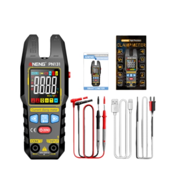 yotijay Rechargeable PN131 Multimeter, 4000 Counts Measure Voltmeter Ammeter Clamp Meter