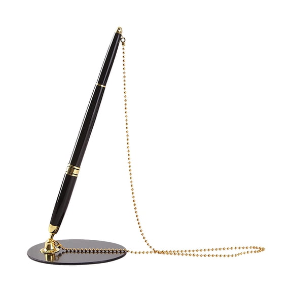 yotijay Registry Pen Autograph Pen with Stand Delicate 0.5mm Black Ink Guest Sign Aureate